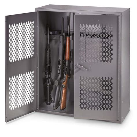 rifle shotgun steel locking gun safe cabinet firearms security locker|long gun security cabinets.